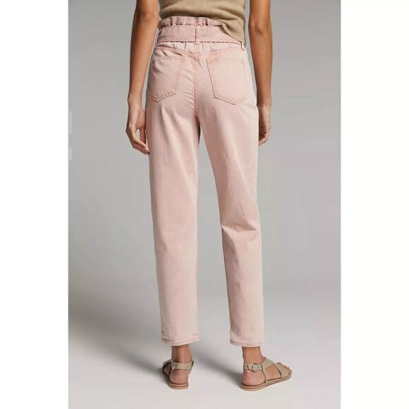 Joe's Jeans The Brinkley Jeans High Rise Paperbag Belted Hush Pink NWT Size 29 - Picture 4 of 9
